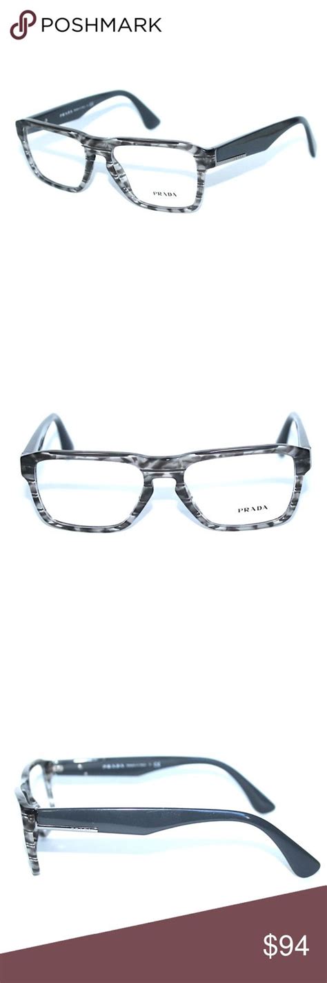 prada vpr 04s ubd-1o1 grey havana 55 17 145 eyeglasses|Prada PR 17ZV Eyeglasses .